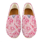 Pink Rose Print Casual Shoes