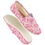 Pink Rose Print Casual Shoes