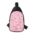 Pink Rose Print Sling Bag