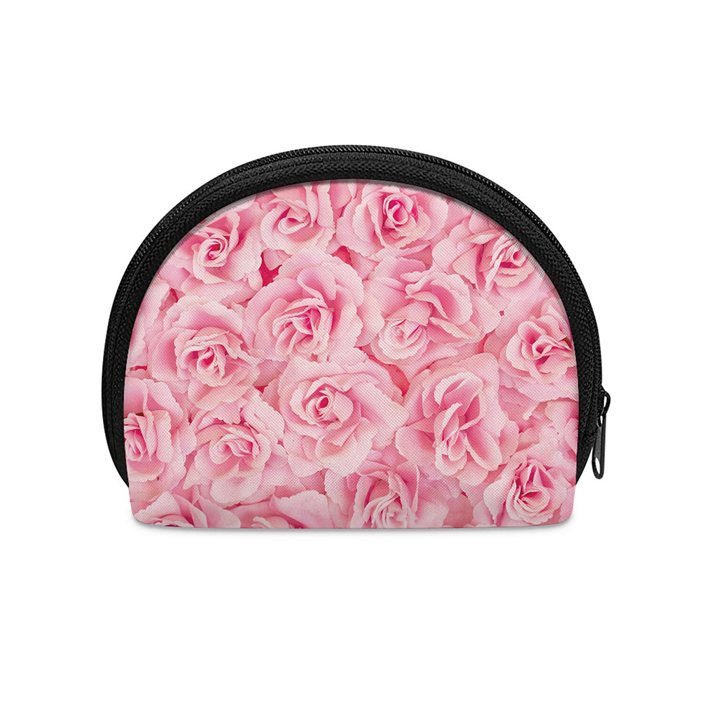 Pink Rose Print Coin Purse