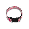 Pink Rose Print Dog Collar
