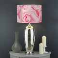 Pink Rose Print Drum Lamp Shade