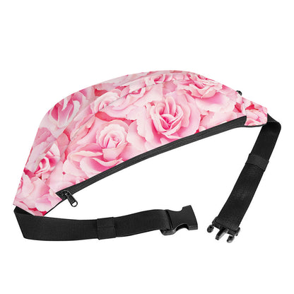 Pink Rose Print Fanny Pack