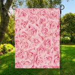 Pink Rose Print Garden Flag