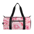 Pink Rose Print Gym Bag