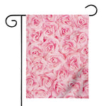 Pink Rose Print House Flag