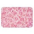 Pink Rose Print Indoor Door Mat