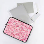 Pink Rose Print Laptop Sleeve