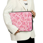 Pink Rose Print Laptop Sleeve