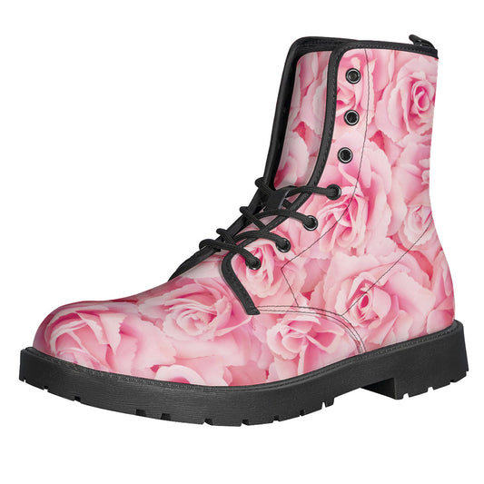 Pink Rose Print Backpack
