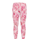 Pink Rose Print Men's leggings