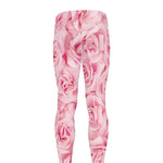 Pink Rose Print Men's leggings
