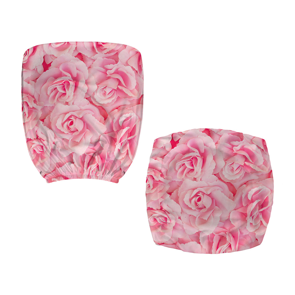 Pink Rose Print Office Chair Cover