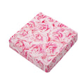 Pink Rose Print Outdoor Seat Cushion Cover