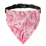 Pink Rose Print Over The Collar Dog Bandana