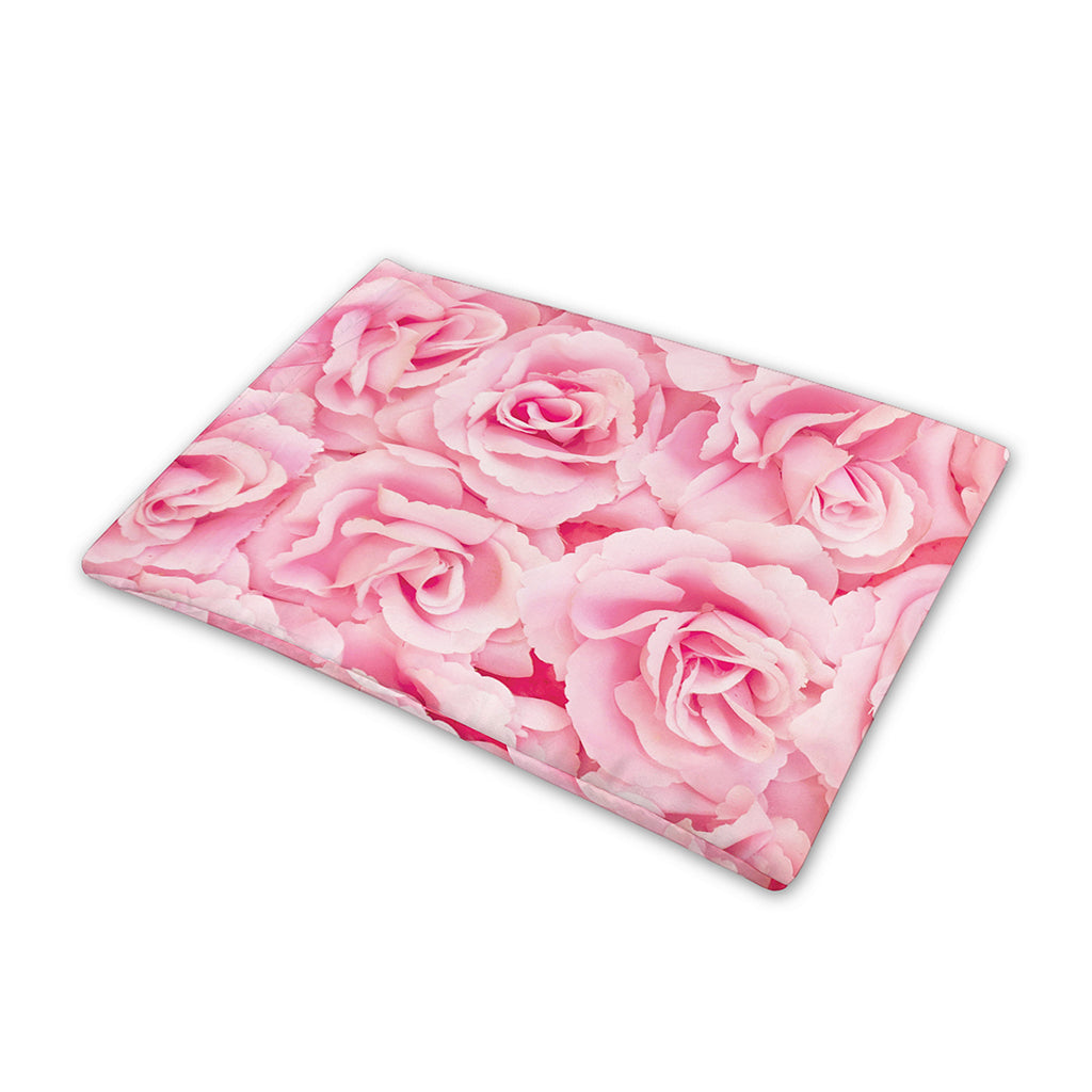 Pink Rose Print Pet Cooling Mat Cover