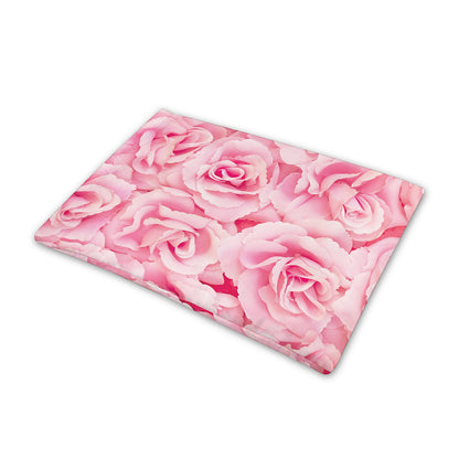 Pink Rose Print Pet Cooling Mat Cover