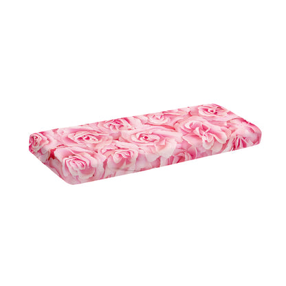 Pink Rose Print Piano Keyboard Cover