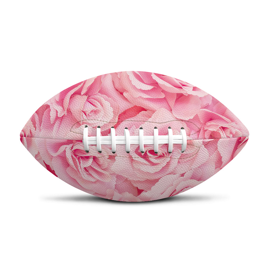 Pink Rose Print Rugby Ball