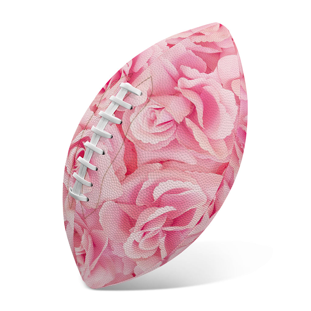 Pink Rose Print Rugby Ball