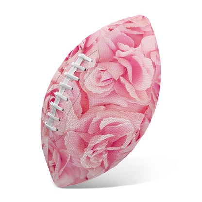 Pink Rose Print Rugby Ball
