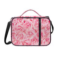 Pink Rose Print Shoulder Strap Bible Bag