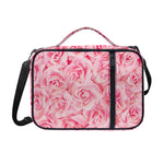 Pink Rose Print Shoulder Strap Bible Bag