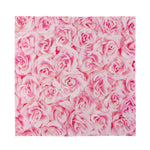 Pink Rose Print Silk Bandana