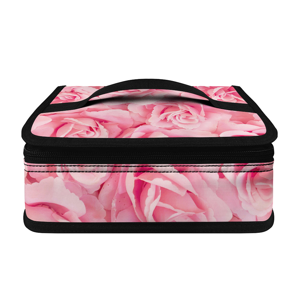 Pink Rose Print Small Lunch Bag