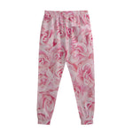 Pink Rose Print Sweatpants