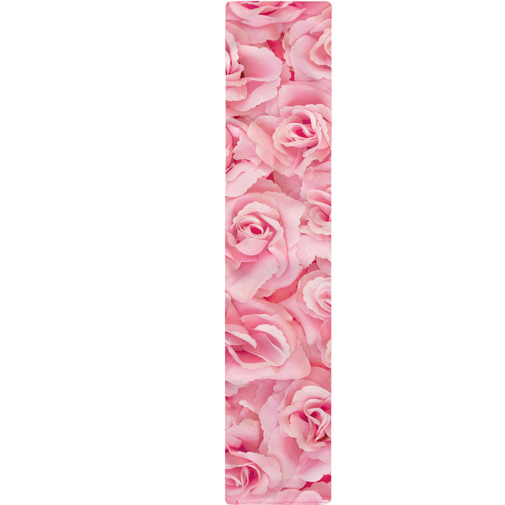 Pink Rose Print Table Runner