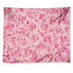 Pink Rose Print Tapestry
