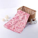 Pink Rose Print Towel