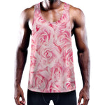 Pink Rose Print Training Tank Top