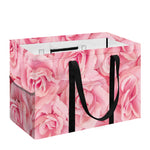 Pink Rose Print Utility Tote Bag