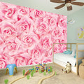 Pink Rose Print Wall Sticker