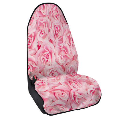 Pink Rose Print Waterproof Car Seat Cover