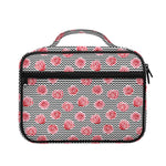 Pink Rose Zigzag Pattern Print Briefcase Bible Bag