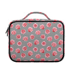 Pink Rose Zigzag Pattern Print Briefcase Bible Bag