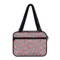 Pink Rose Zigzag Pattern Print Double Strap Bible Bag