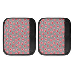 Pink Rose Zigzag Pattern Print Handle Covers