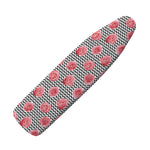 Pink Rose Zigzag Pattern Print Ironing Board Cover