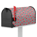 Pink Rose Zigzag Pattern Print Mailbox Cover