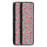Pink Rose Zigzag Pattern Print Refrigerator Handle Covers