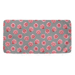 Pink Rose Zigzag Pattern Print Towel