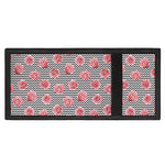Pink Rose Zigzag Pattern Print Trifold Wallet