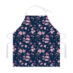 Pink Sakura Cherry Blossom Pattern Print Adjustable Apron