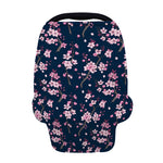 Pink Sakura Cherry Blossom Pattern Print Baby Seat Cover