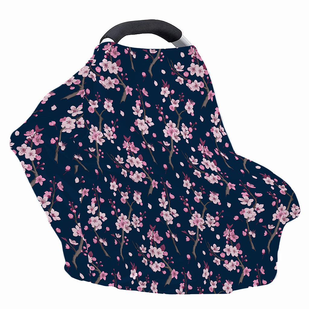 Pink Sakura Cherry Blossom Pattern Print Baby Seat Cover