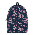 Pink Sakura Cherry Blossom Pattern Print Backpack